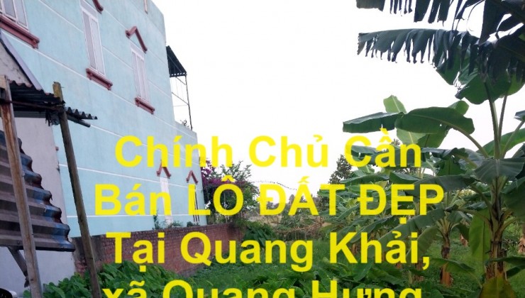 Chính Chủ Cần Bán LÔ ĐẤT ĐẸP Tại Quang Khải, xã Quang Hưng, huyện An Lão, Hải Phòng